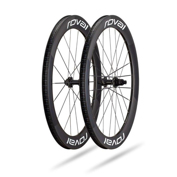 Roues Roval Rapide Sprint CLX Carbone brillant/Blanc brillant