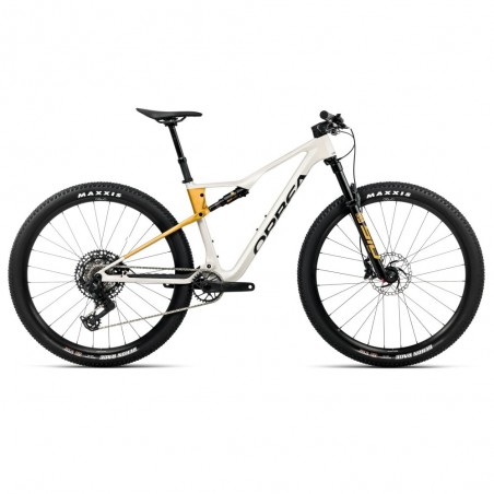 Vélo Orbea OIZ M21 Blanc ivoire (brillant) - Jaune bourdon (mat) 2026