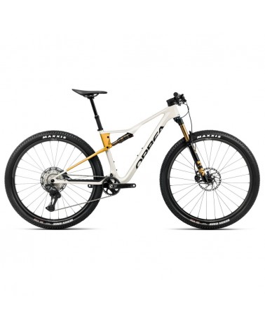 Vélo Orbea OIZ M10 Blanc ivoire (brillant) - Jaune bourdon (mat) 2026