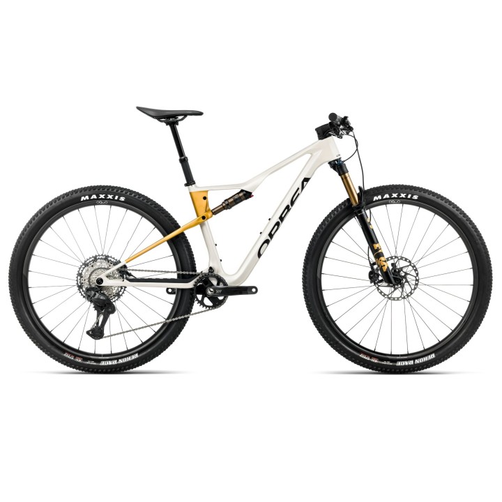 Vélo Orbea OIZ M10 Blanc ivoire (brillant) - Jaune bourdon (mat) 2026