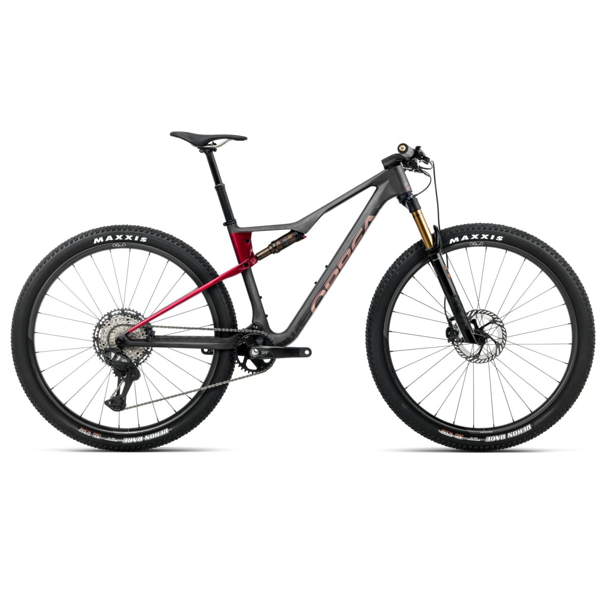 Vélo Orbea OIZ M-PRO Diamond Carbon View (mat) - Rouge cerise (brillant) 2026