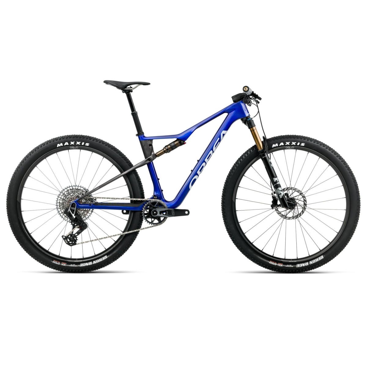 Vélo Orbea OIZ M-TEAM AXS Cobalt Blue (brillant) - Carbon Raw (mat) 2026