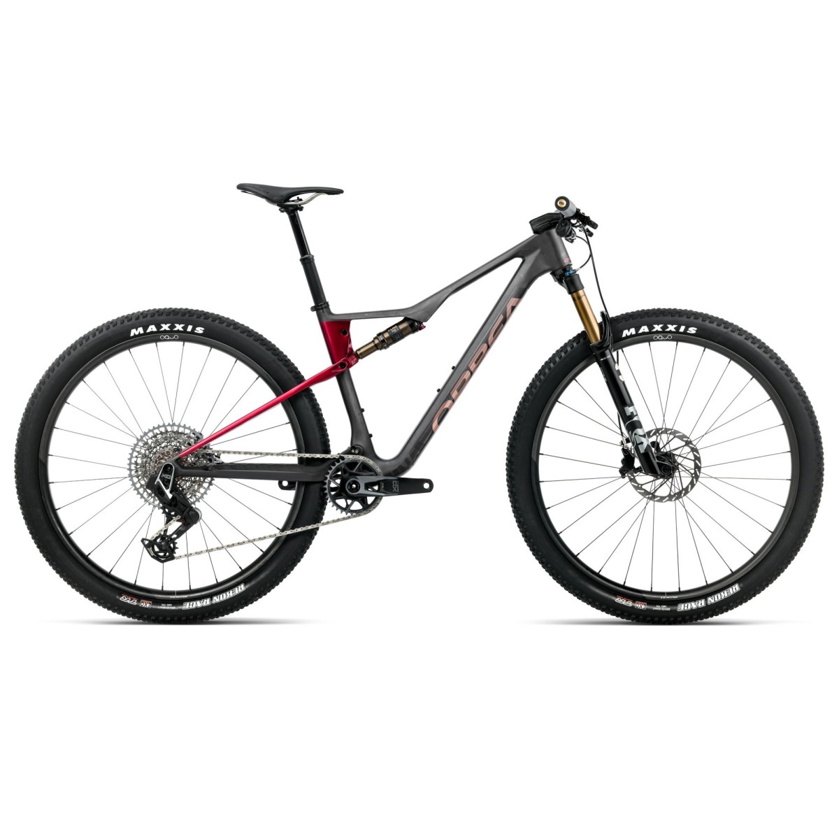 Vélo Orbea OIZ M-TEAM AXS Diamond Carbon View (mat) - Rouge cerise (brillant) 2026