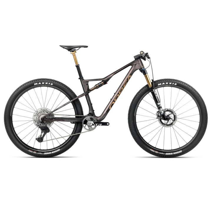 Bicicleta Orbea OIZ M-TEAM FACTORY Bronze Carbon View - Titan Gold (Matt-Gloss) 2026