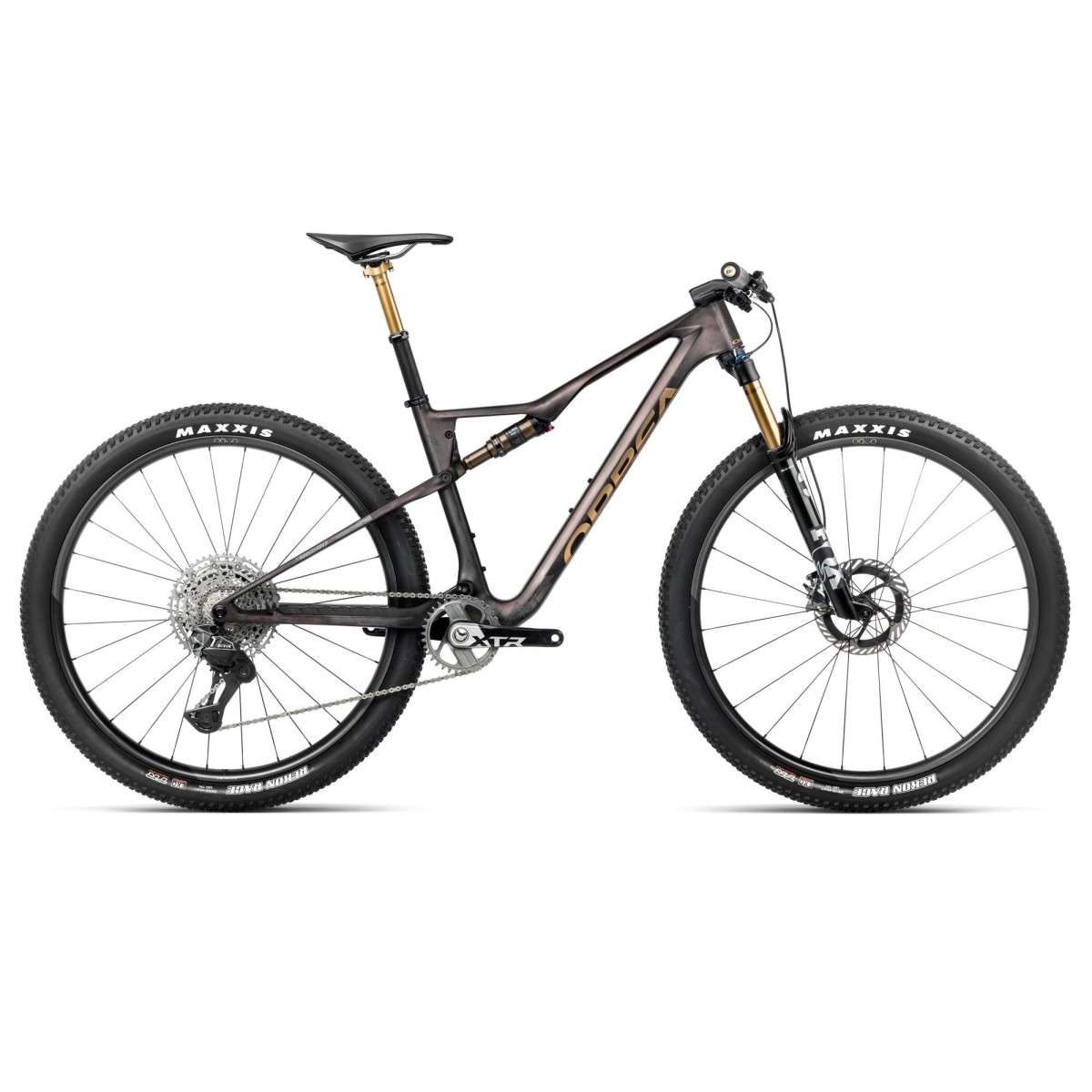 Vélo Orbea OIZ M-TEAM FACTORY Bronze Carbon View - Titan Gold (mat-brillant) 2026