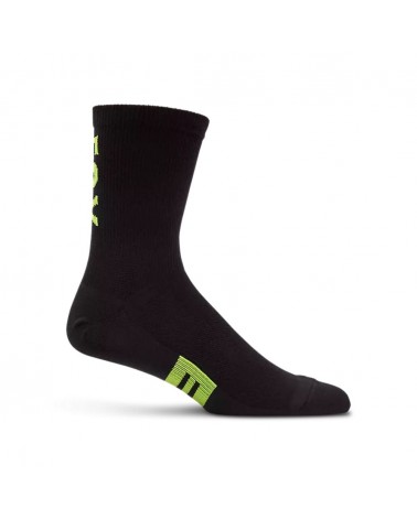 Calcetines Fox Flexair Merino 15 cm Negro/Amarillo