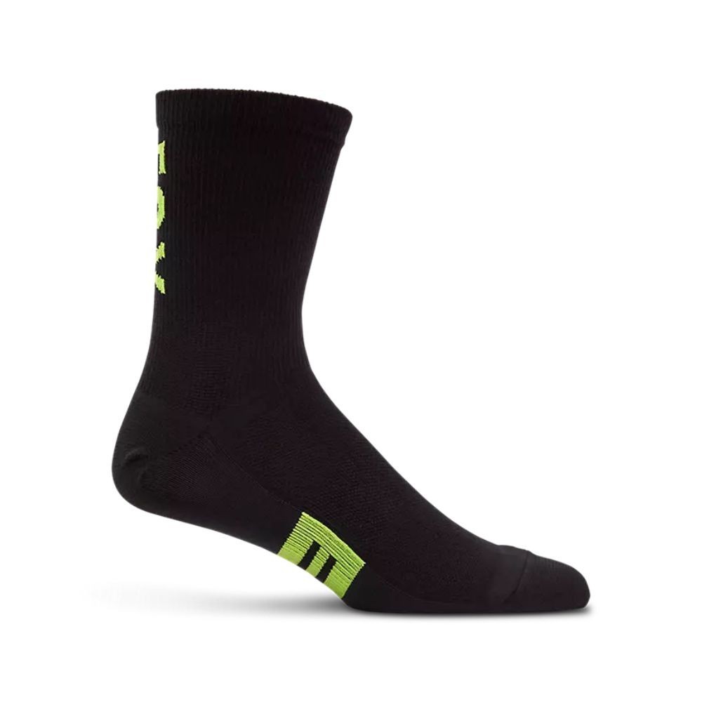 Calcetines Fox Flexair Merino 15 cm Negro/Amarillo