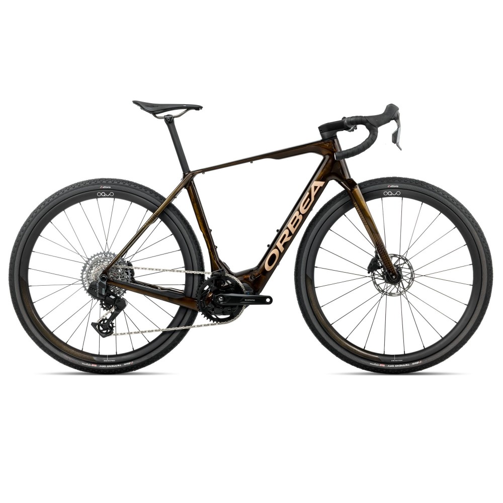 Bicicleta Orbea Orbea DENNA M31e Caramel Carbon View - Golden Sand (Gloss) 2026