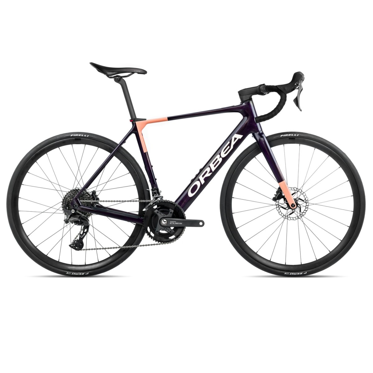 Vélo Orbea GAIN M40 Fantasy Purple Carbon View (brillant) - Orange Cloud (mat) 2026