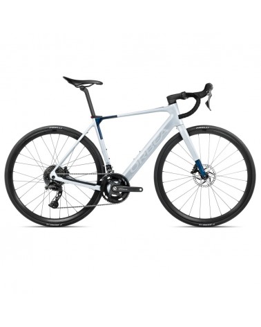 Vélo Orbea GAIN M40 Halo Silver (mat) - Blue Carbon View (brillant) 2026