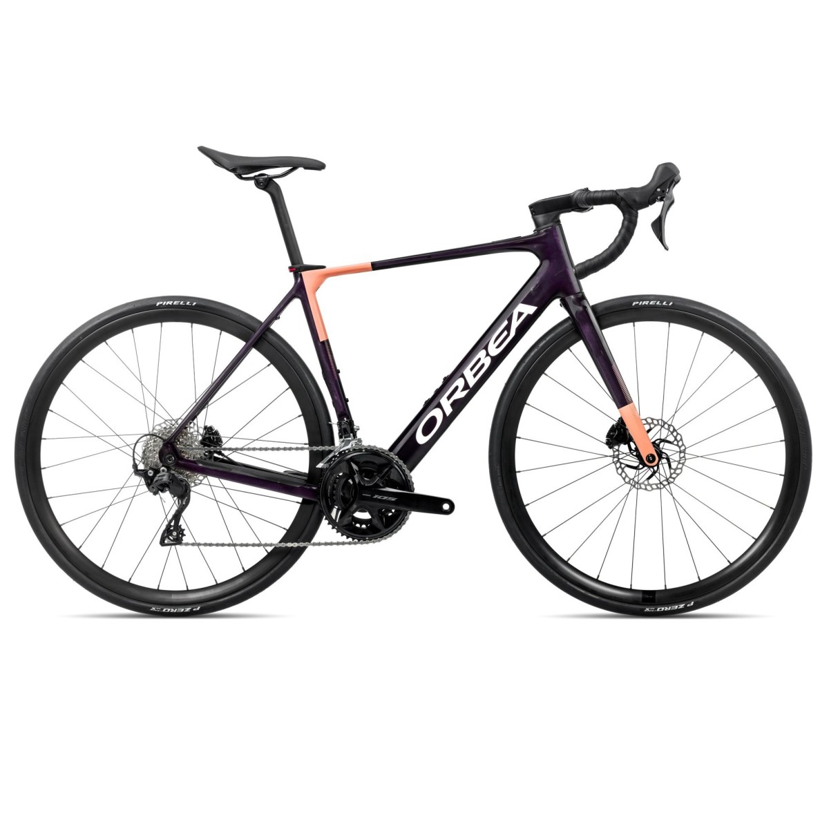 Vélo Orbea GAIN M30 Fantasy Purple Carbon View (brillant) - Orange Cloud (mat) 2026