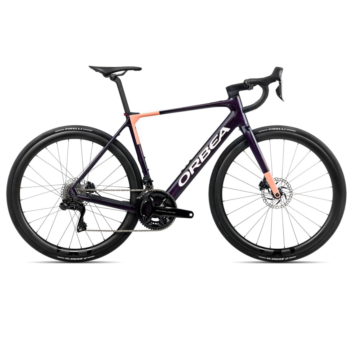 Vélo Orbea GAIN M10i Fantasy Purple Carbon View (brillant) - Orange Cloud (mat) 2026