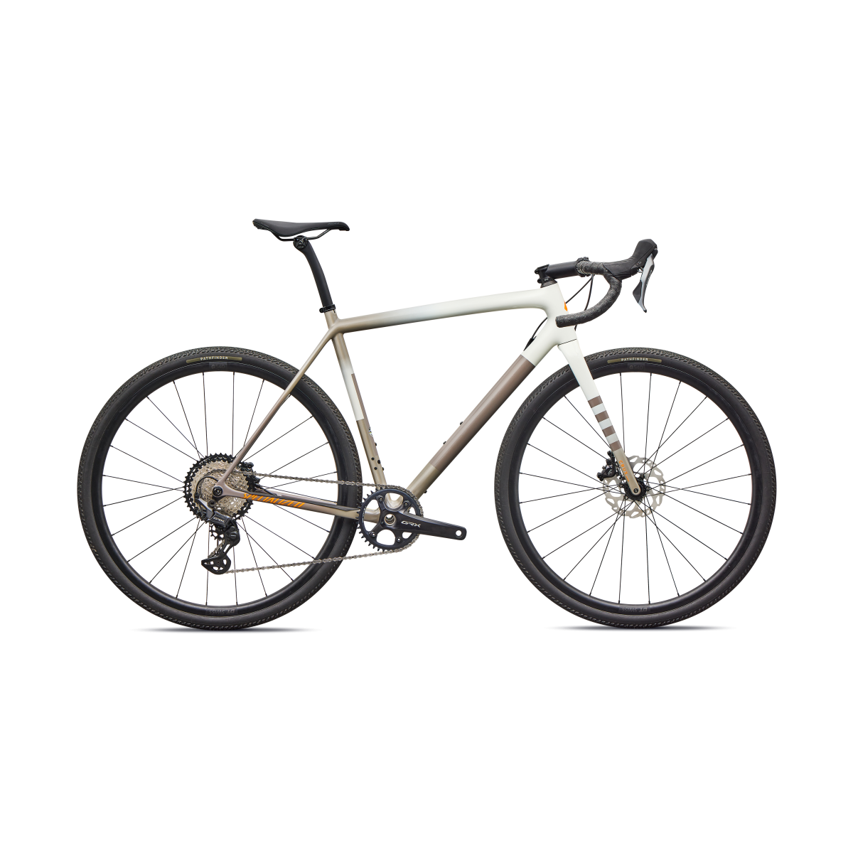 Vélo Specialized CRUX COMP Dune White/Sandstone Metallic/Desert Metallic/Orange Zest 2026