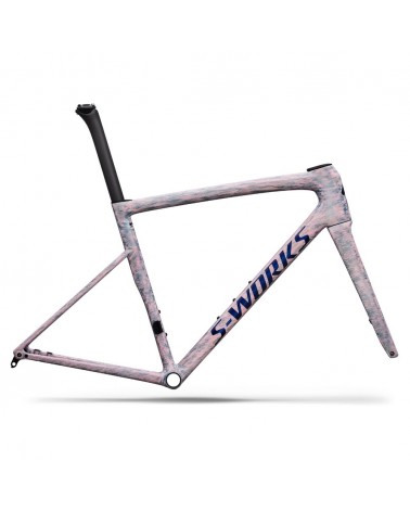 Cuadro Specialized S-Works Tarmac Sl8 Gloss Dolomite Metallic / Directional Brush / Blue Majesty Metallic 2026