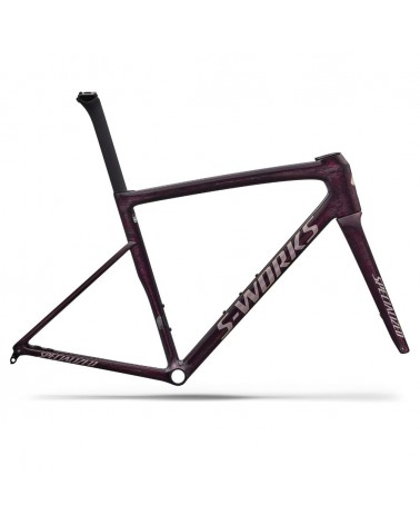 Cuadro Specialized S-Works Tarmac Sl8 Gloss Carbon / Bordeaux Metallic + Nebula Directional Brush / Pearl Over White 2026