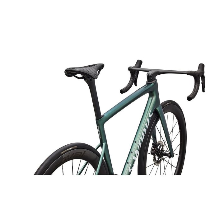 Vélo Specialized S-Works Tarmac SL8 - Shimano Dura-Ace Di2 Gloss Premium Fjord Metallic / Blanc métallisé Argent 2026