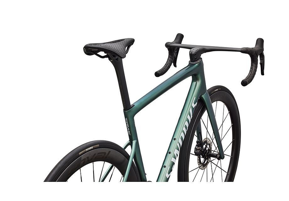 Vélo Specialized S-Works Tarmac SL8 - Shimano Dura-Ace Di2 Gloss Premium Fjord Metallic / Blanc métallisé Argent 2026
