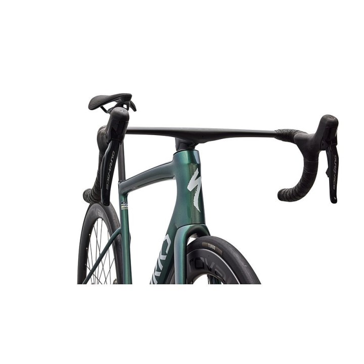 Vélo Specialized S-Works Tarmac SL8 - Shimano Dura-Ace Di2 Gloss Premium Fjord Metallic / Blanc métallisé Argent 2026