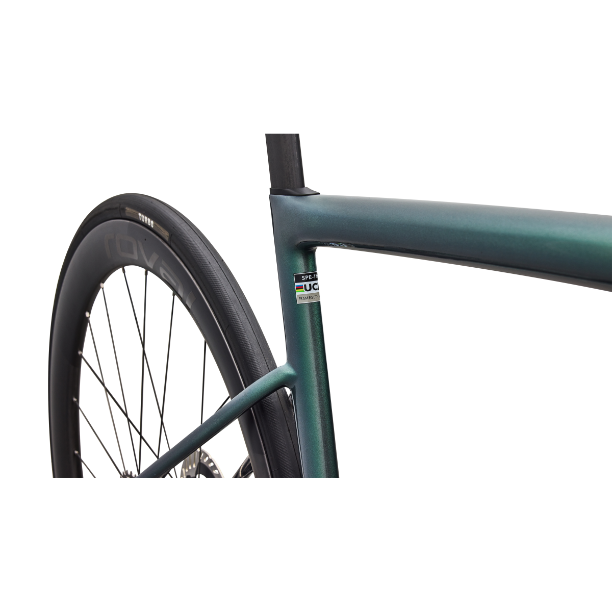 Vélo Specialized S-Works Tarmac SL8 - Shimano Dura-Ace Di2 Gloss Premium Fjord Metallic / Blanc métallisé Argent 2026