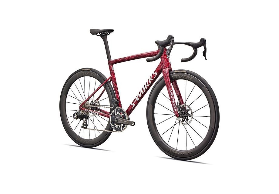 Vélo Specialized S-Works Tarmac SL8 Rouge brillant Shdwsil Wht Impasto 2026
