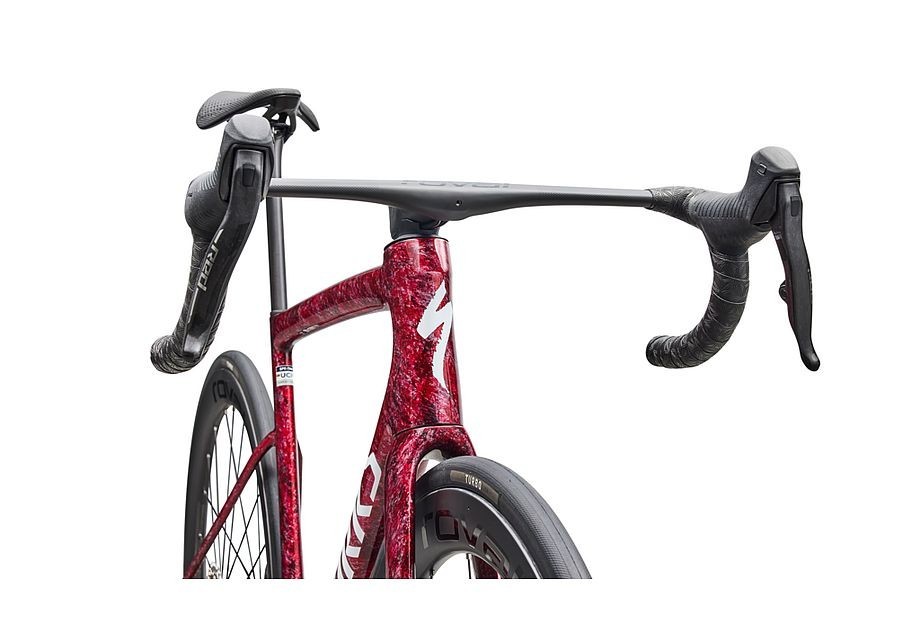 Vélo Specialized S-Works Tarmac SL8 Rouge brillant Shdwsil Wht Impasto 2026