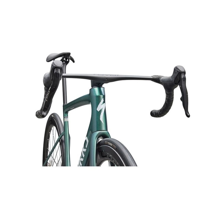 Vélo Specialized S-Works Tarmac SL8 SRAM RED AXS Gloss Premium Fjord Metallic / Blanc Metallic Silver 2026