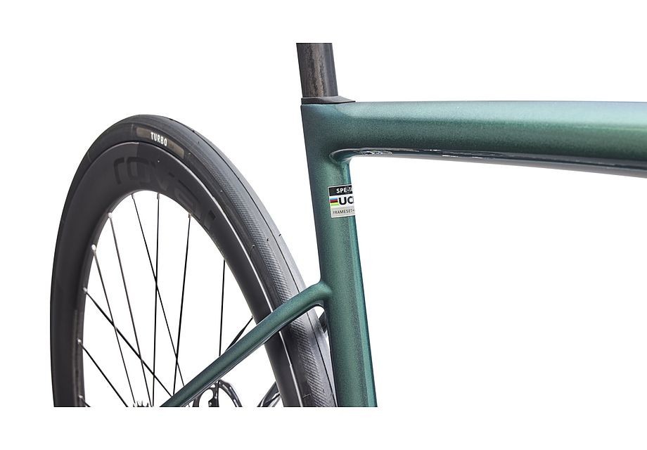 Vélo Specialized S-Works Tarmac SL8 SRAM RED AXS Gloss Premium Fjord Metallic / Blanc Metallic Silver 2026