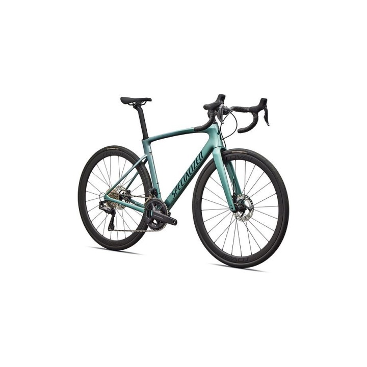 Vélo Specialized Roubaix Expert Gloss Fjord Metallic/White Pearl Fade/Emerald Metallic 2026