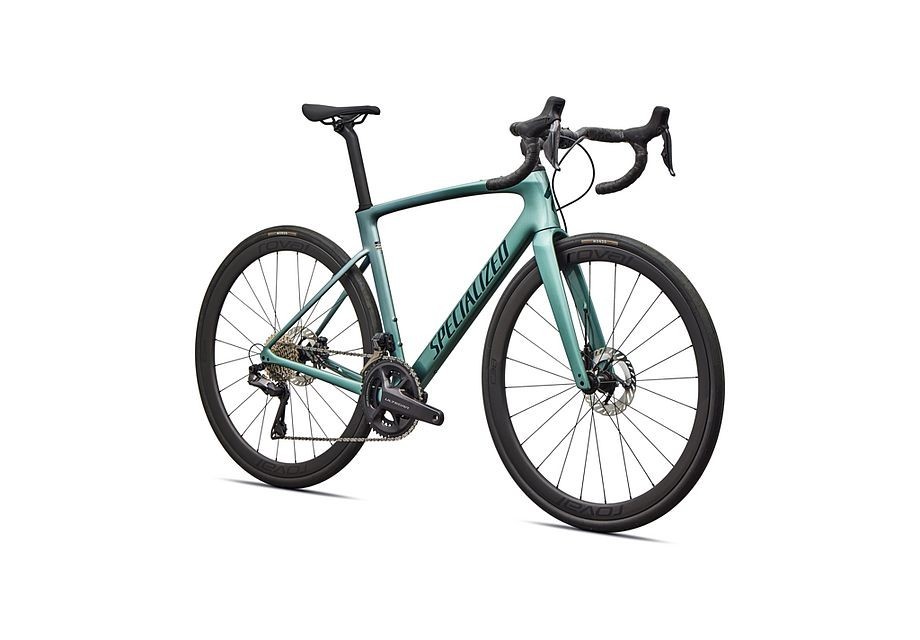 Vélo Specialized Roubaix Expert Gloss Fjord Metallic/White Pearl Fade/Emerald Metallic 2026