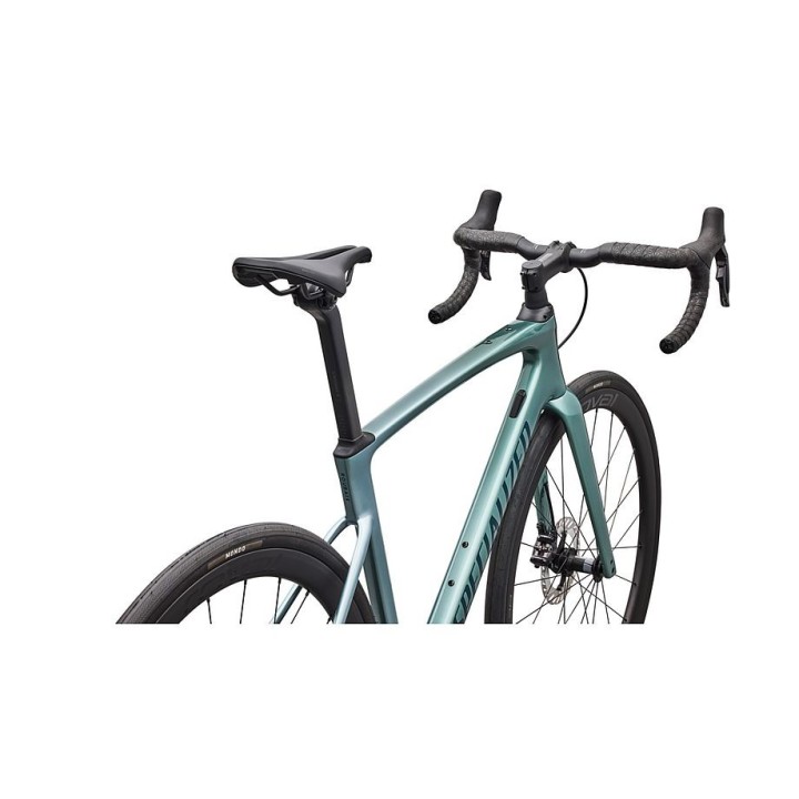 Bicicleta Specialized Roubaix Expert Gloss Fjord Metallic/White Pearl Fade/Emerald Metallic 2026