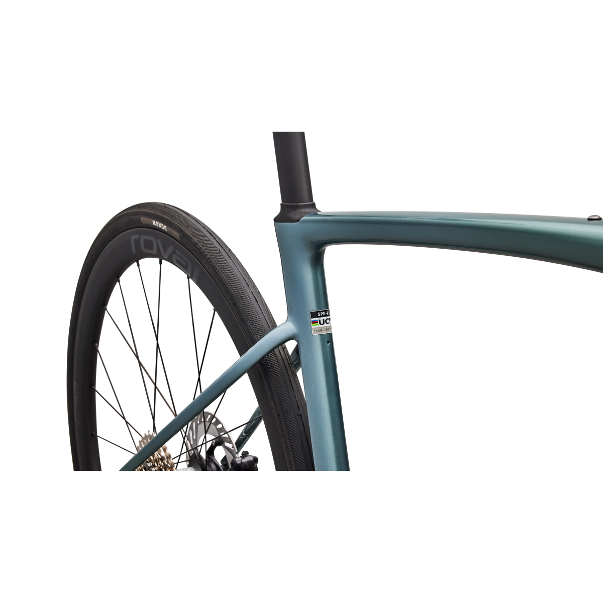 Vélo Specialized Roubaix Expert Gloss Fjord Metallic/White Pearl Fade/Emerald Metallic 2026