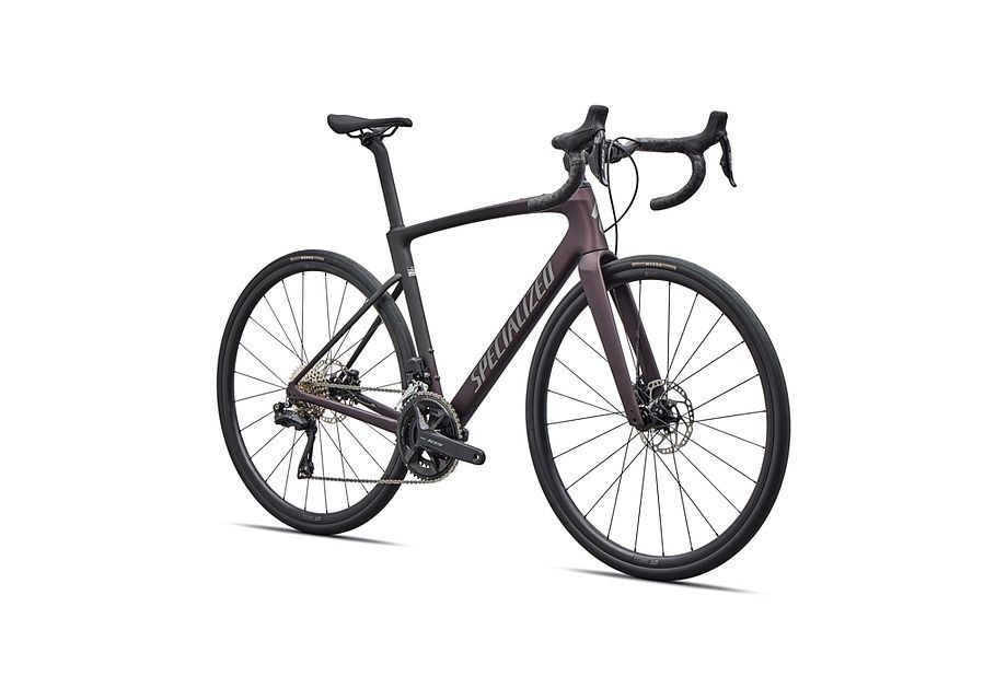 Vélo Specialized Roubaix Sl8 Comp Satin Solidité métallique/Obsidienne métallique dégradé/Fumée 2026