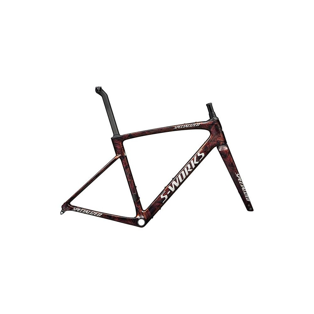 Cuadro Specialized S-Works Roubaix SL8 Gloss Carbon / Red To Gold And Solidity Dry Brushed / Dune White 2025