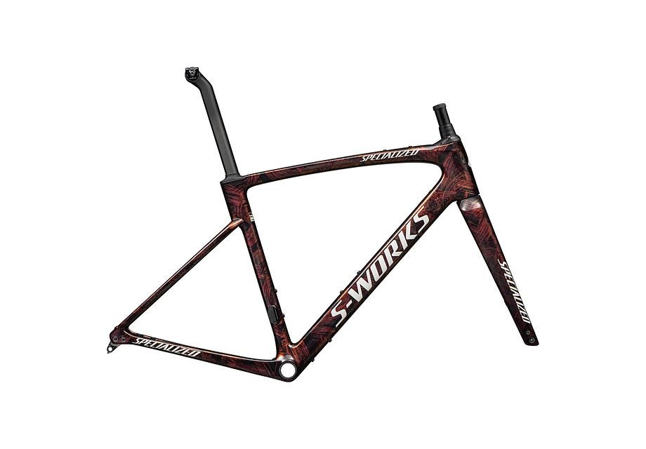 Cuadro Specialized S-Works Roubaix SL8 Gloss Carbon / Red To Gold And Solidity Dry Brushed / Dune White 2025