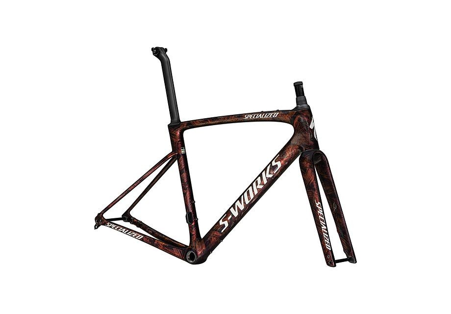 Cuadro Specialized S-Works Roubaix SL8 Gloss Carbon / Red To Gold And Solidity Dry Brushed / Dune White 2025