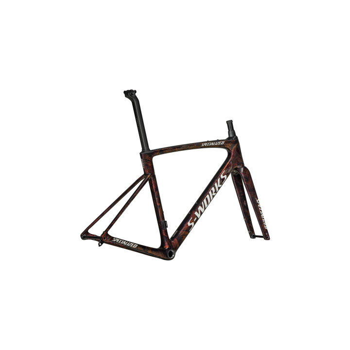 Cuadro Specialized S-Works Roubaix SL8 Gloss Carbon / Red To Gold And Solidity Dry Brushed / Dune White 2025