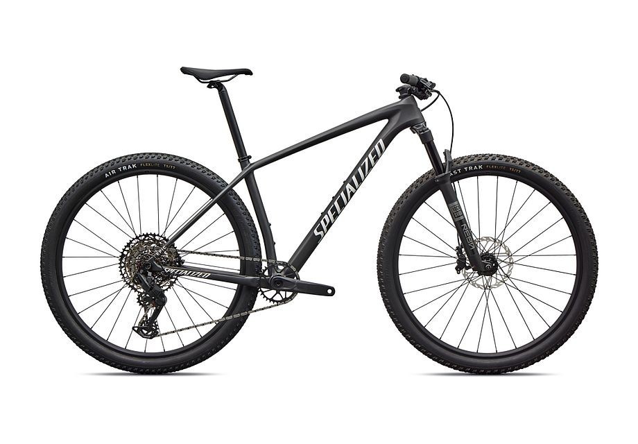 Vélo Specialized Epic Hardtail Comp Satin Carbon / Metallic White Silver 2026