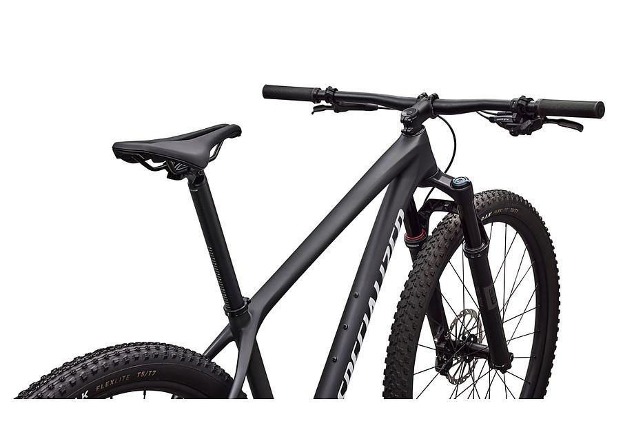 Vélo Specialized Epic Hardtail Comp Satin Carbon / Metallic White Silver 2026