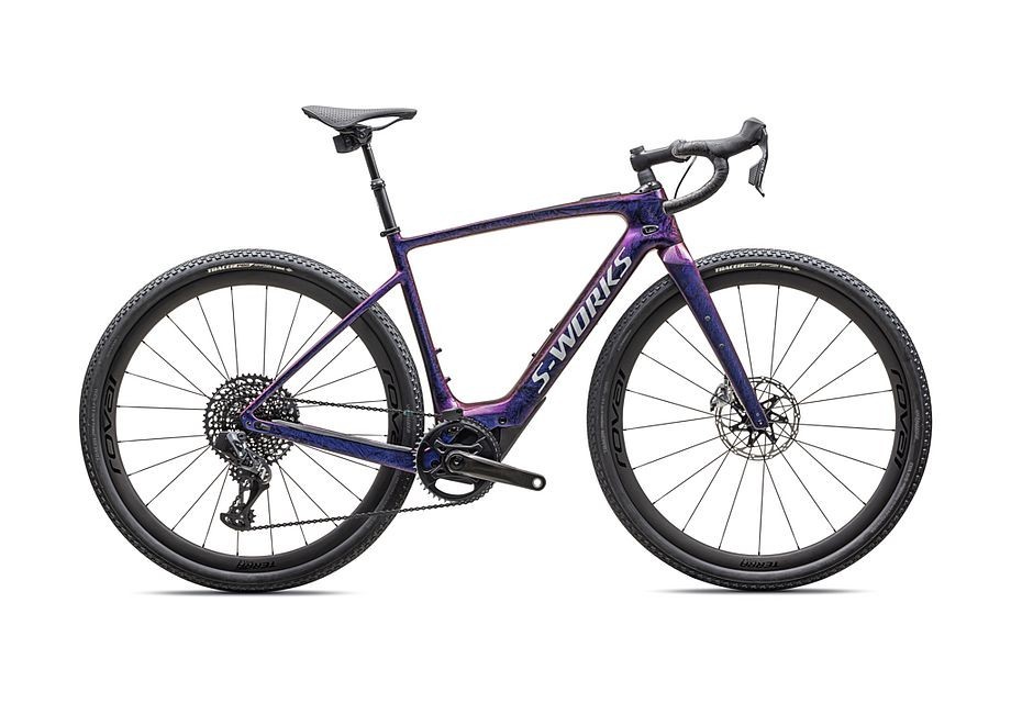 Bicicleta Specialized S-Works Turbo Creo 2 Gloss Carbon / Red To Blue Pearl Strata / Satin Liquid Silver 2025