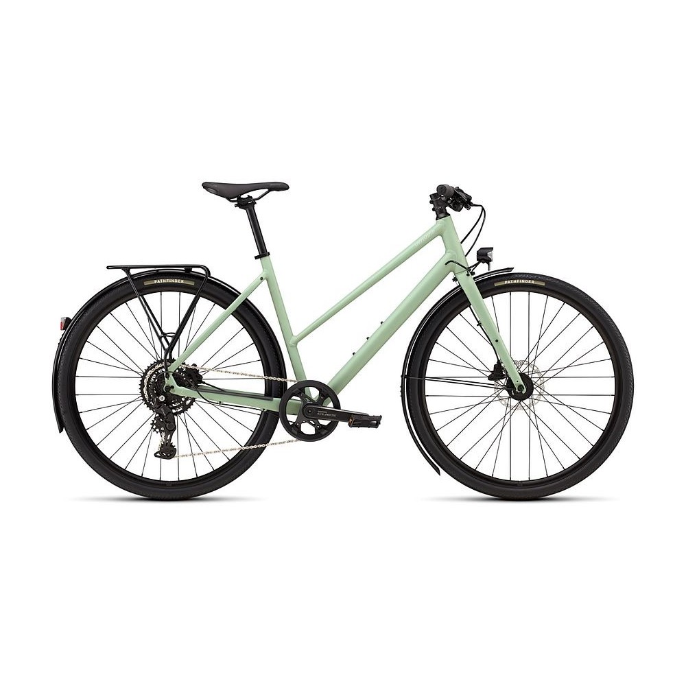 Bicicleta Specialized Sirrus X 2.0 Step-Through Satin Pistachio / Dolomite Metallic Frost Reflective 2026