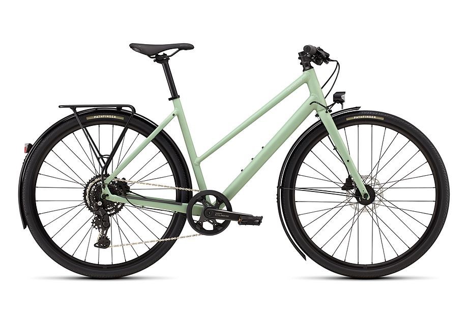 Bicicleta Specialized Sirrus X 2.0 Step-Through Satin Pistachio / Dolomite Metallic Frost Reflective 2026