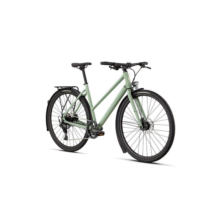 Bicicleta Specialized Sirrus X 2.0 Step-Through Satin Pistachio / Dolomite Metallic Frost Reflective 2026
