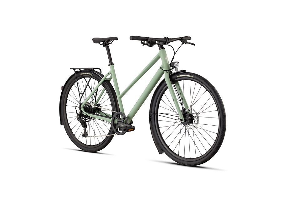Bicicleta Specialized Sirrus X 2.0 Step-Through Satin Pistachio / Dolomite Metallic Frost Reflective 2026