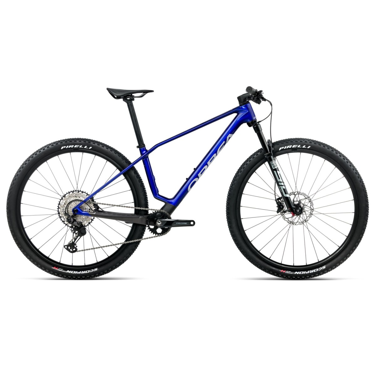 Vélo Orbea ALMA M30 Bleu cobalt (brillant) - Carbone brut (mat) 2026