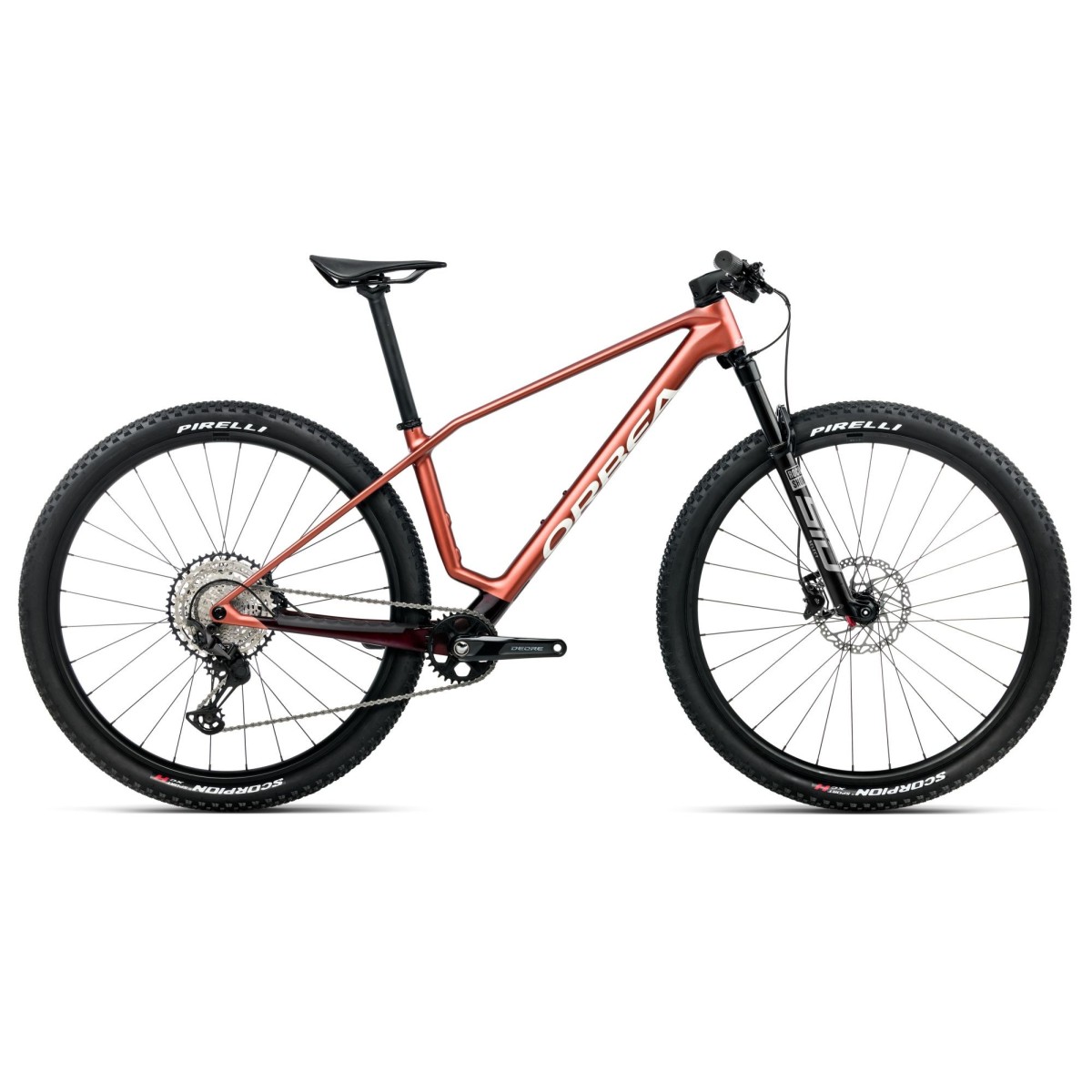Vélo Orbea ALMA M30 Mars Red (mat) - Metallic Burgundy Red (brillant) 2026