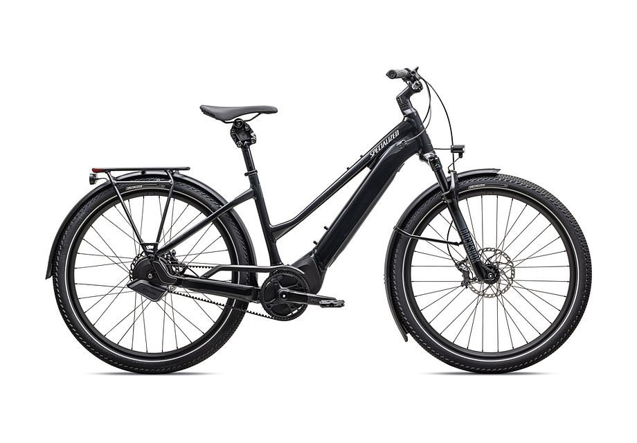 Bicicleta Specialized Turbo Vado 5.0 Igh Step-Through Gloss Castblack / Satin Silver Reflective 2025