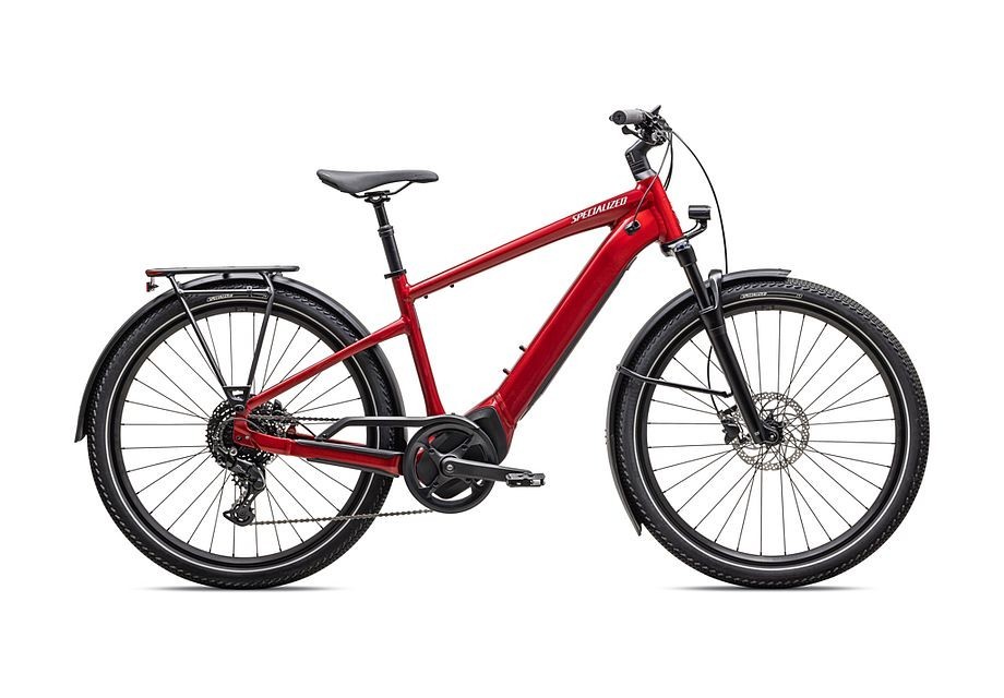 Vélo Specialized Turbo Vado 4.0  Rouge brillant / Argent satiné réfléchissant 2025