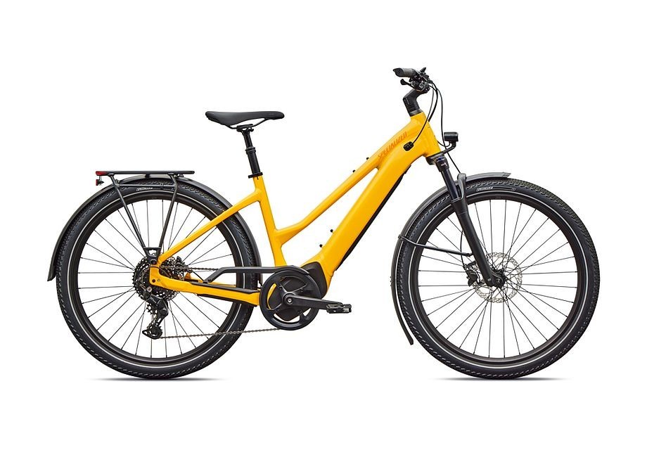 Vélo Specialized Turbo Vado 4.0 Step-Through Gloss California Sunshine / Orange Zest 2026