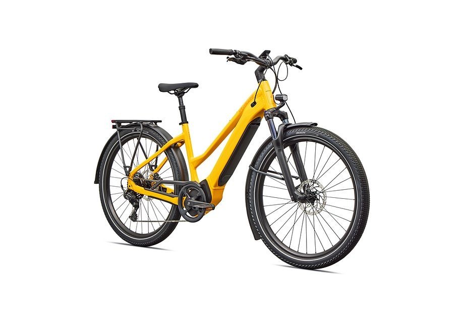 Bicicleta Specialized Turbo Vado 4.0 Step-Through Gloss California Sunshine / Orange Zest 2026