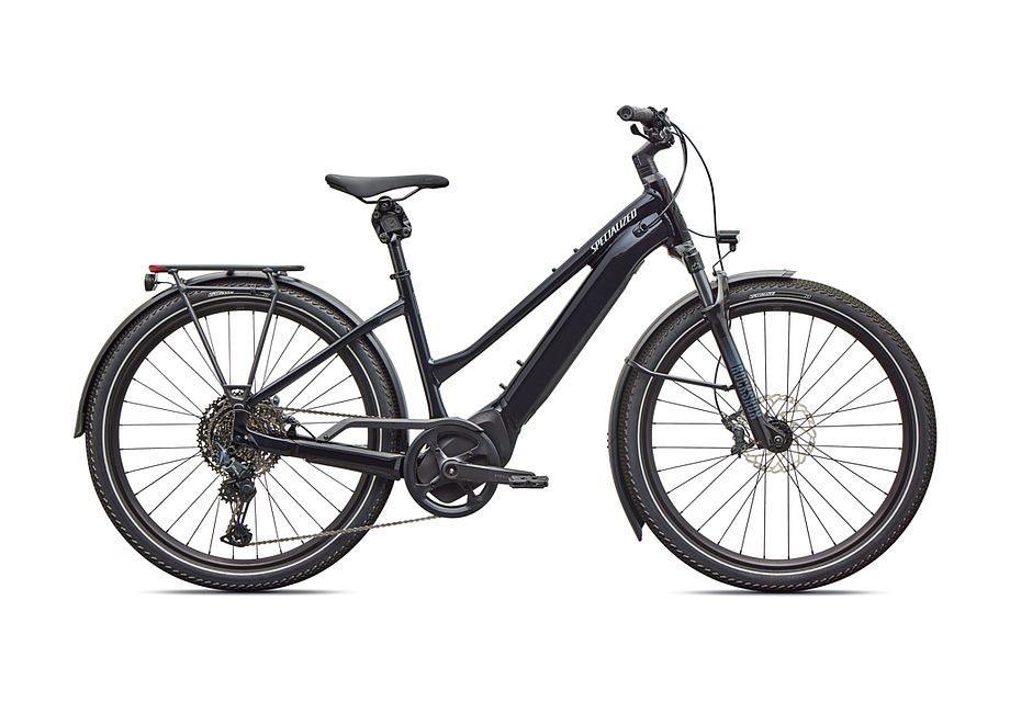 Bicicleta Specialized Turbo Vado 5.0 Step-Through Gloss Castblack / Satin Silver Reflective 2026